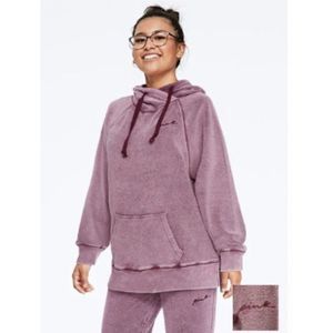 Victoria Secret Pink Vintage Hooded Pullover in Mauve